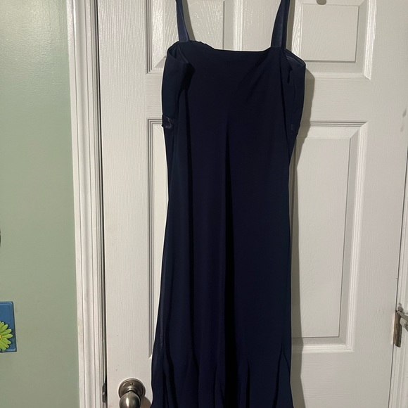 SL Fashions Navy Cocktail Dress Size 14 - Picture 2 of 6